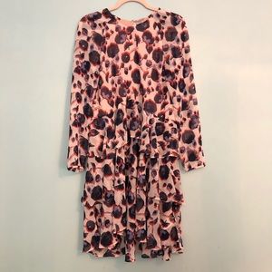 HM long sleeve dress with raffles detail